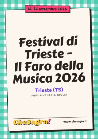 Festival di Trieste - Il Faro della Musica 2026 a Trieste, 14–24 settembre 2026