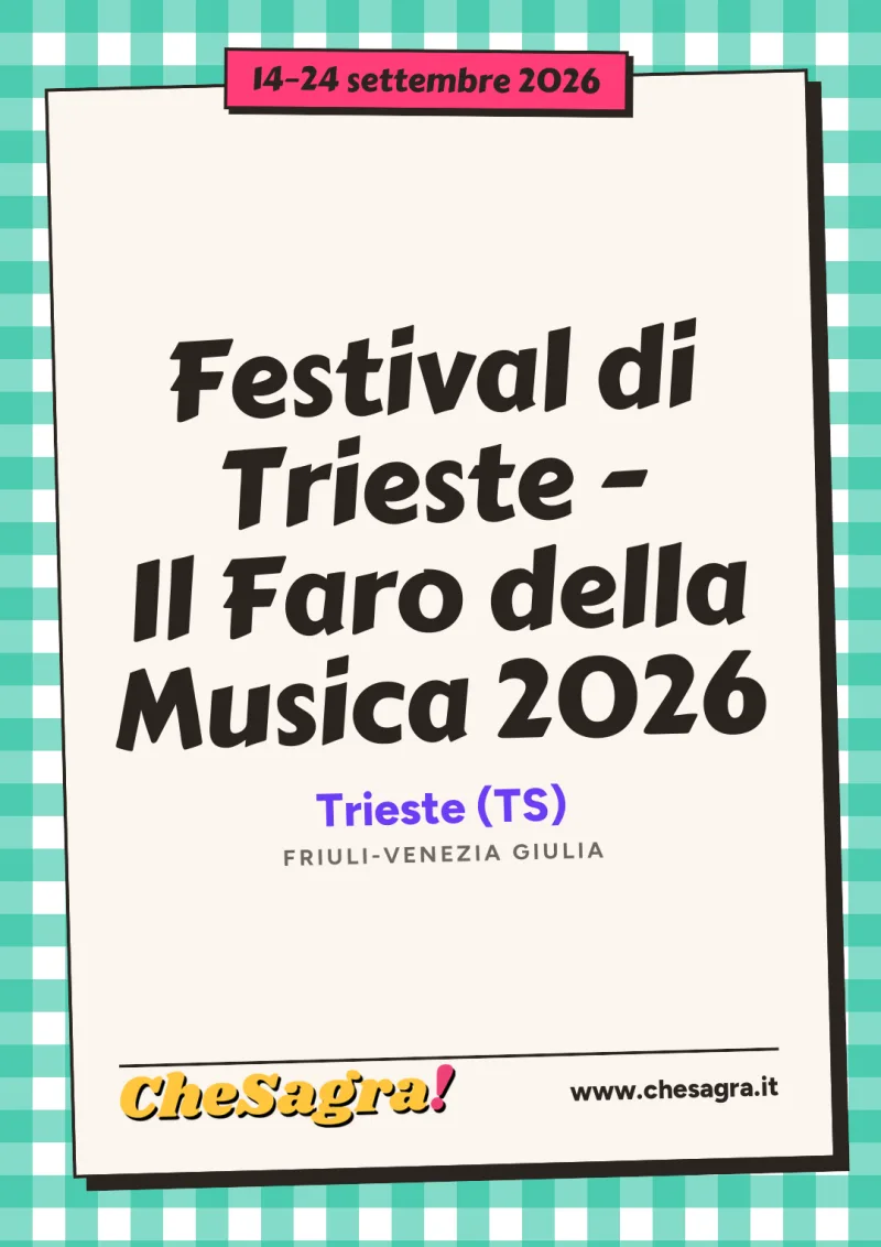 Festival di Trieste - Il Faro della Musica 2026 a Trieste, 14–24 settembre 2026
