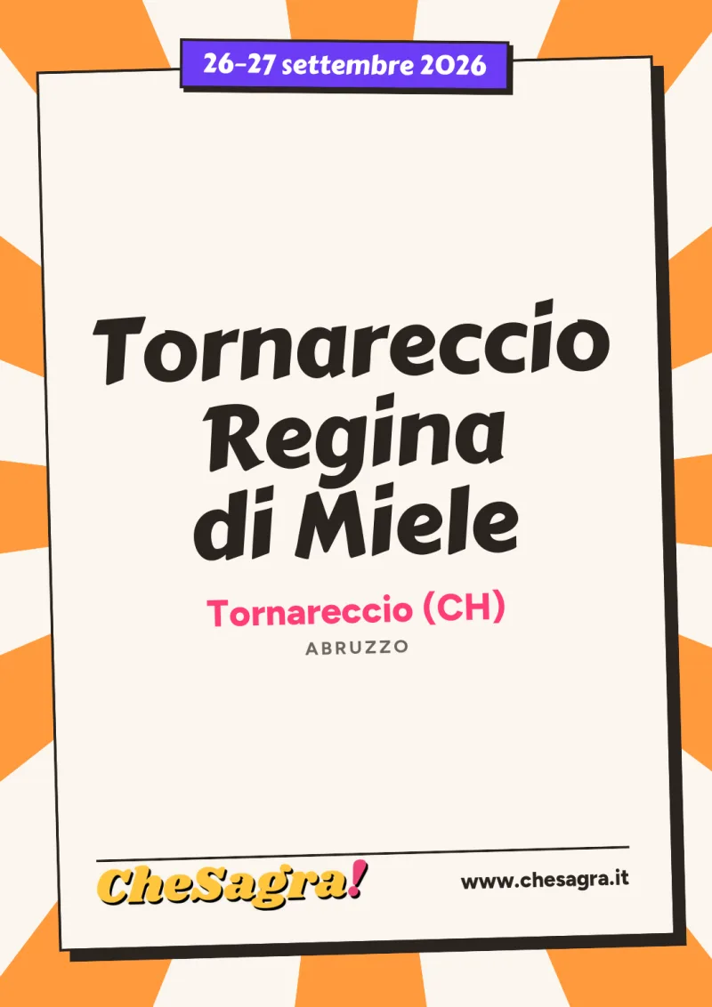 Tornareccio Regina di Miele a Tornareccio, 26–27 settembre 2026