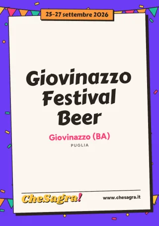Giovinazzo Festival Beer a Giovinazzo, 25–27 settembre 2026
