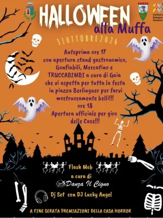 Volantino della Halloween alla Muffa