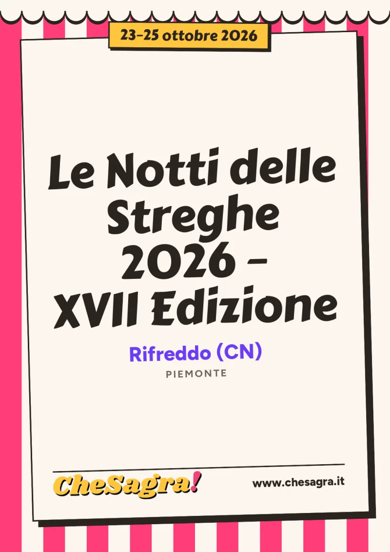 Le Notti delle Streghe 2026 – XVII Edizione a Rifreddo, 23–25 ottobre 2026