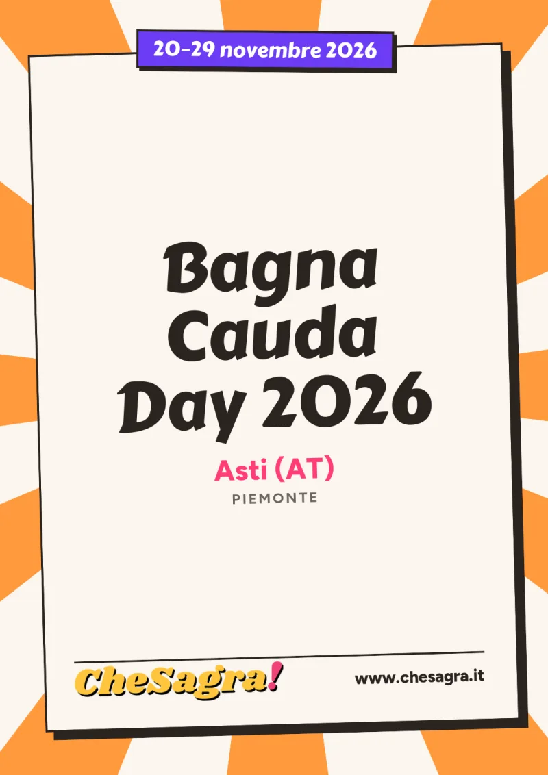 Bagna Cauda Day 2026 a Asti, 20–29 novembre 2026
