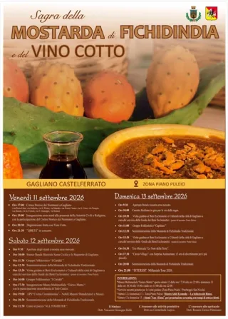 Volantino della Sagra della Mostarda di Fichidindia e del Vino Cotto