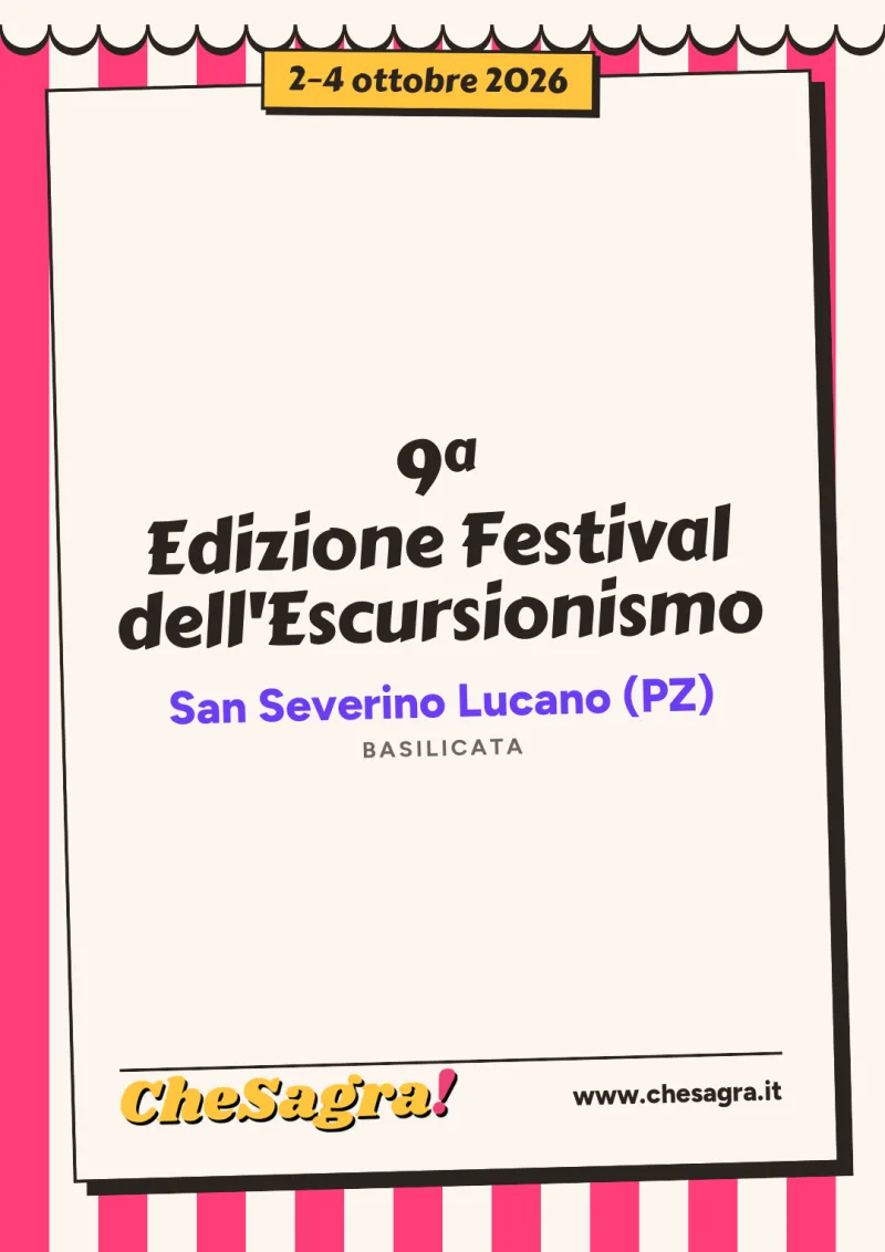 9ª Edizione Festival dell'Escursionismo a San Severino Lucano, 2–4 ottobre 2026