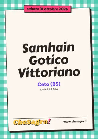 Samhain Gotico Vittoriano a Ceto, 31 ottobre 2026