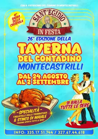 Volantino della Taverna del Contadino / Sant'Egidio in Festa