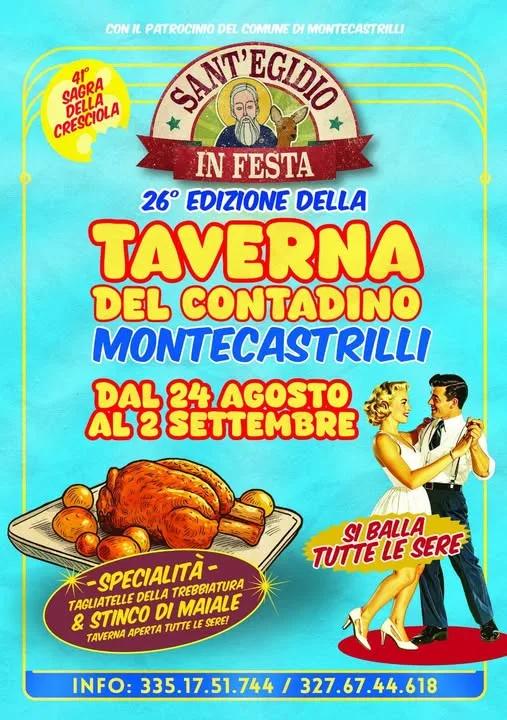 Volantino della Taverna del Contadino / Sant'Egidio in Festa