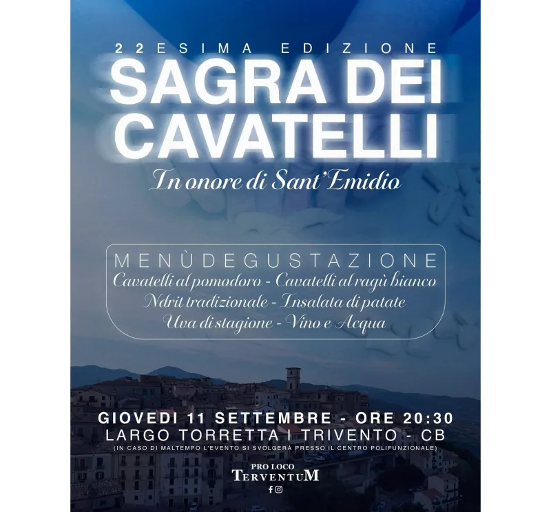 Volantino della Sagra dei Cavatelli