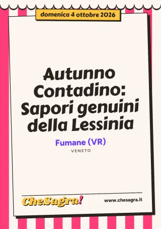 Autunno Contadino: Sapori genuini della Lessinia a Fumane, 4 ottobre 2026