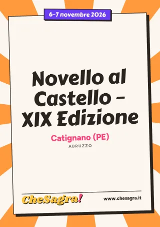 Novello al Castello – XIX Edizione a Catignano, 6–7 novembre 2026