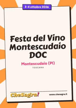 Festa del Vino Montescudaio DOC a Montescudaio, 3–4 ottobre 2026