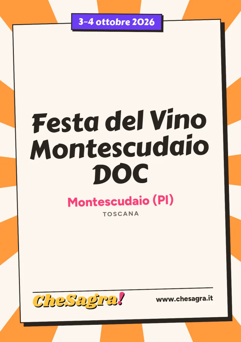 Festa del Vino Montescudaio DOC a Montescudaio, 3–4 ottobre 2026
