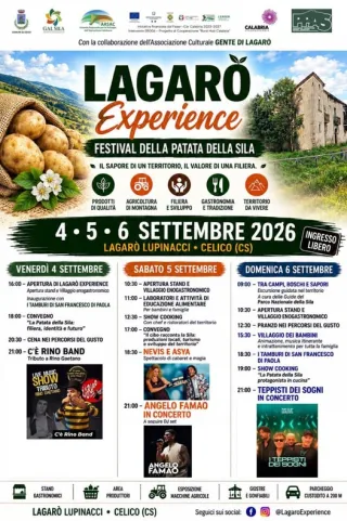 Volantino della Lagarò Experience – Festival della Patata della Sila IGP