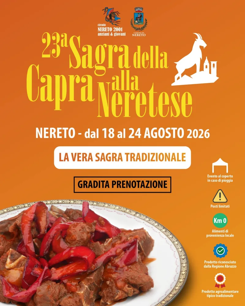 Volantino della Sagra della Capra alla Neretese