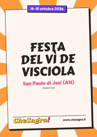 FESTA DEL VÌ DE VISCIOLA a San Paolo di Jesi, 16–18 ottobre 2026