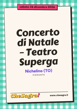 Concerto di Natale – Teatro Superga a Nichelino, 26 dicembre 2026