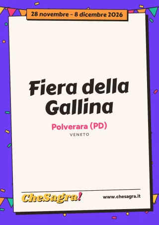 Fiera della Gallina a Polverara, 28 novembre – 8 dicembre 2026