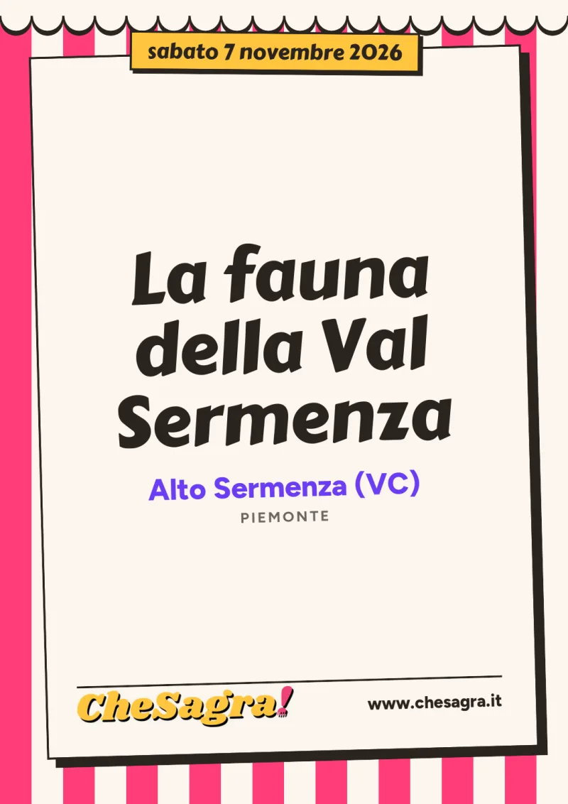 La fauna della Val Sermenza a Alto Sermenza, 7 novembre 2026