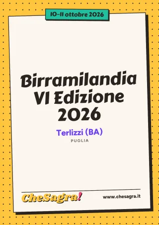 Birramilandia VI Edizione 2026 a Terlizzi, 10–11 ottobre 2026
