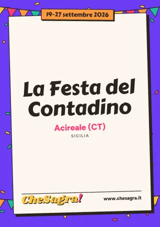 La Festa del Contadino a Acireale, 19–27 settembre 2026