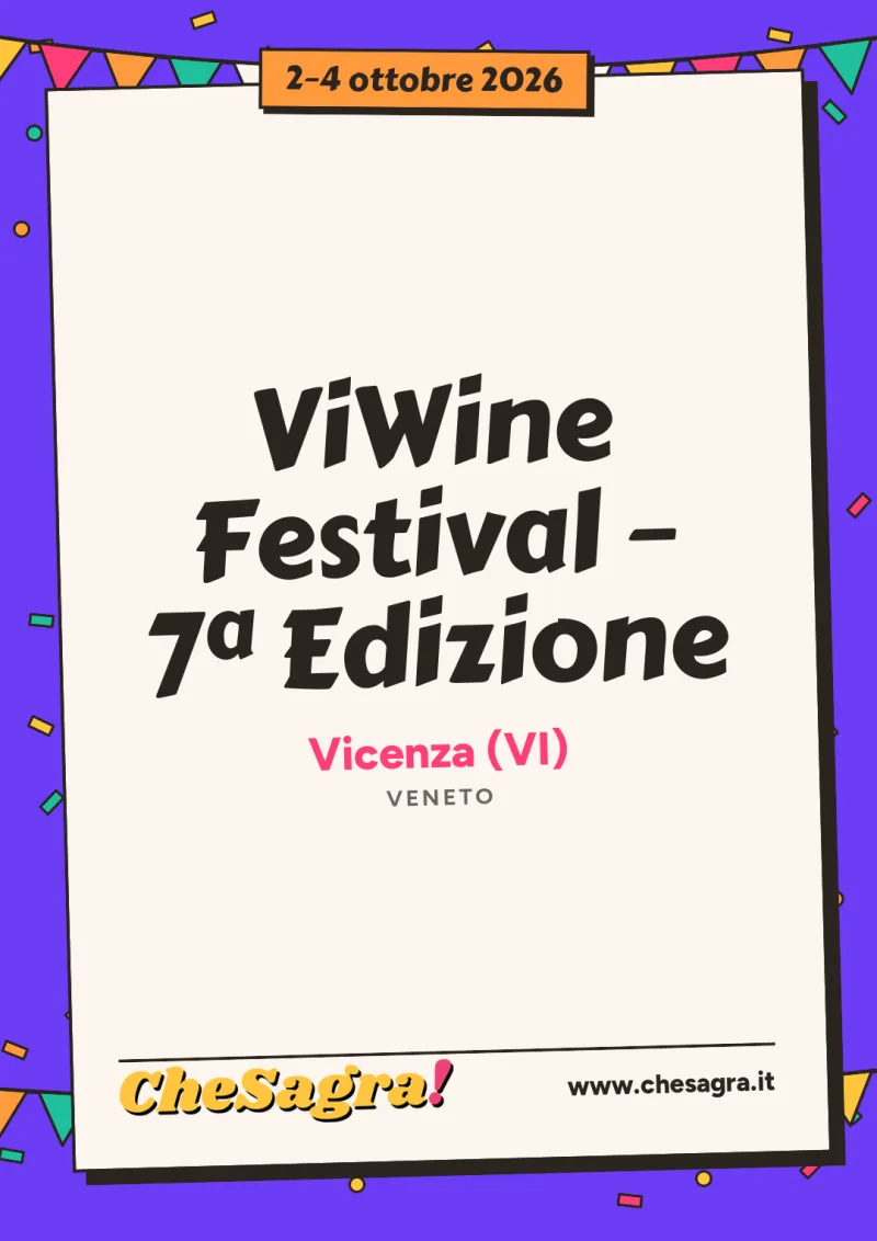 ViWine Festival – 7ª Edizione a Vicenza, 2–4 ottobre 2026