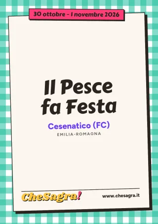 Il Pesce fa Festa a Cesenatico, 30 ottobre – 1 novembre 2026